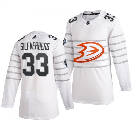 Anaheim Ducks Jakob Silfverberg 33 Wit Adidas 2020 NHL All-Star Authentic Shirt - Mannen